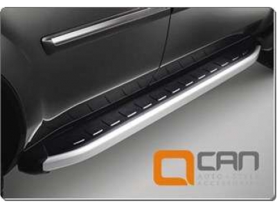 Пороги алюминиевые Alyans для Audi Q5 2008-2016
