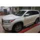 Пороги алюминиевые Brillant для Toyota Highlander 2014-2016