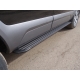 Пороги алюминиевые Slim Line Black ТСС для Mazda CX-5 2015-2021