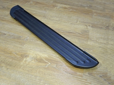 Пороги алюминиевые Slim Line Black ТСС для Mazda CX-5 2015-2021