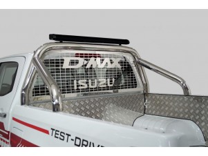 Защита кузова и заднего стекла 76,1 мм со светодиодной фарой для Isuzu D-Max 2019 – н.в. ISDMAX19-30